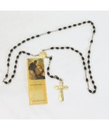 Catholic Blessed Martin De Porres Linen + Rosary Crucifix France - $54.87