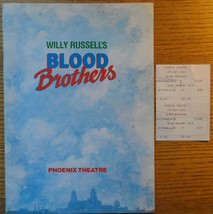Willy Russell&#39;s Blood Brothers 1992 Program &amp; Ticket Stub Phoenix Theatr... - $19.95