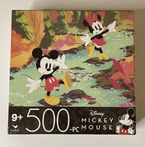 New Disney Mickey &amp; Minnie Mouse 500 Piece Jigsaw Puzzle Cardinal 11x14 - £4.67 GBP
