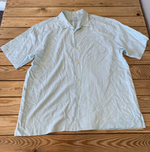 Tommy Bahama Men’s Short Sleeve Button Up Silk Shirt Size L Blue L8 - $22.67