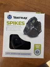 Yaktrax Spikes L/XL Winter Snow Ice Traction Boot Grips Carbide Tips Black New - £19.41 GBP
