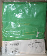 IKEA Clarence Green Curtain Panels Twin Pack 41&quot; x 89&quot; 130.461.51 to Tie... - £34.89 GBP