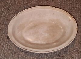 VTG Johnson Brothers England Oval Bowl Gold Rim Band 10 Inch Chips - $9.99