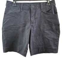 Black Bermuda Jean Shorts Size 8 Petite - £19.78 GBP
