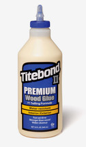 Titebond II PREMIUM WOOD GLUE 1 qt. Cream Water-Resistant Interior/Exter... - £35.95 GBP