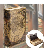 Book Safe Map Money Cash Jewelry Hide Diversion Shelf Secret Key Lock Bo... - $48.46