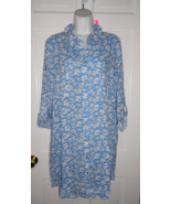 NWT LILLY PULITZER LUNAR BLUE PALM BEACH PETALS NATALIE COVERUP XXL - $116.56 CAD