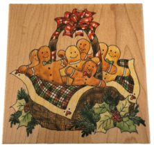 Penny Black Rubber Stamp Gingerbread Basket Christmas Card Holiday Bakin... - £160.25 GBP