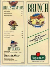 Applebee&#39;s Neighborhood Grill and Bar Brunch Menu 1995 - £17.12 GBP