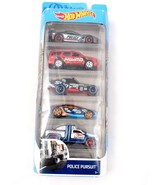 Hot Wheels 2019 Police Pursuit 5-Pack FLY15 Sealed New - $257.98 MXN