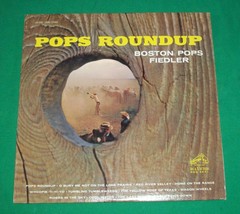 1962 Rca Boston Pops Roundup Fiedler Cowboy Wild Western Folk Songs Record Album - £7.51 GBP