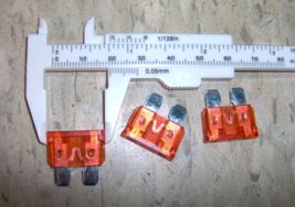 3 REGULAR Standard BLADE FUSE Orange 30 amp 3/4&quot; Wide Top for 12V 24V Ca... - $15.11