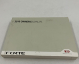 2016 Kia Forte Owners Manual Handbook OEM C01B55065 - £21.17 GBP