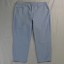 Talbots 14P Flawless High Waist Jegging Crop Blue Stretch Denim Jeans - £10.18 GBP