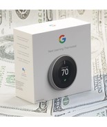 Google Nest Learning Smart Wifi Thermostat Stainless Steel A0013 - $78.92 CAD