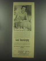 1954 Good Housekeeping Magazine Ad - You know her well - $18.49