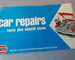 1971 Napa Auto Parts Car Repairs Facts Brochure Booklet FREE SHIPPING - $9.85