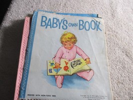 1 0 Baby Animal Mother Goose Colors Soft Cloth Books 1950s Vintage - £23.34 GBP