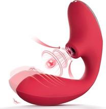 Vibrator Adult Sex Toys for Women - 3 in 1 C-Shaped Adjustable Sucking V... - £18.35 GBP
