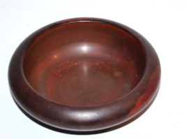 Vtg Maruni Lacquerware Occupied Japan Small 4&quot; Ashtray  Brown Red Catch All bowl - £14.45 GBP
