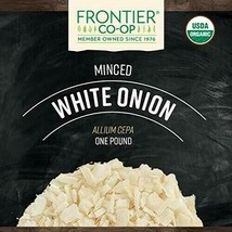 Frontier Co-op Onion, White Minced, Certified Organic, Kosher, Non-irradiated... - £15.99 GBP