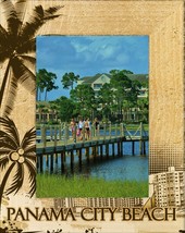 Panama City Beach Florida Laser Engraved Wood Picture Frame Portrait (5 x 7) - £24.34 GBP