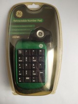 GE Retractable Number Pad HO98464 - USB - Emerald Green - Windows Mac Co... - $14.85