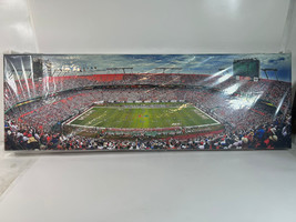 Panoramic Photo 17&quot;x44&quot; gallery wrapped canvas of sun life stadium panorama - £70.39 GBP