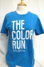 The Color Run Participant Blue T-Shirt Size Medium #WeShine - £10.11 GBP