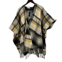 Charter Club Plaid Topper Neutral Multicolored One Size New - £21.36 GBP