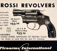 1968 Rossi 38 Special Blue Revolver Handgun Advertisement Hunting E91D - $19.99