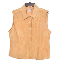 A.M.I. Women&#39;s Suede Leather Vest Size Medium - £13.58 GBP