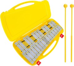 EASTROCK Professional Glockenspiel, 27 Notes Xylophone for Kids with Case Two - £34.36 GBP