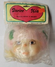 Vintage Darice Kids Dolls With A Heart Light Pink Haired Doll Head - £8.67 GBP
