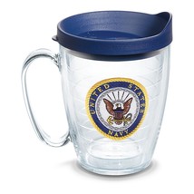 Tervis U.S. Navy Classic Seal Flex 16 oz. Coffee Mug W/ Lid USA Military Cup NEW - £8.85 GBP