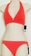 Juicy Couture Miss Divine 2PC Halter Orange Tiki Torch Swimsuit Sz S,Xlnwt! - £52.07 GBP