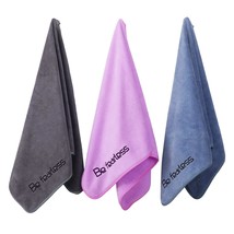 Microfiber Gym Towels For Exercise Fitness, Sports, Workout, 380-Gsm 15-Inch X 3 - £16.05 GBP