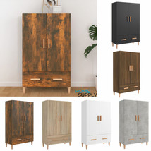 Modern Wooden Large Home Sideboard Storage Cabinet Unit With 2 Doors 1 Drawer - £78.99 GBP+