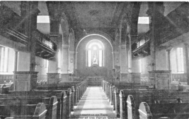 STOCKTON ON TEES COUNTY DURHAM ENGLAND~PARISH CHURCH INTERIOR-1905 POSTCARD - $11.06