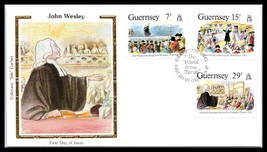 1987 Great Britain / Guernsey Fdc Cover - John Wesley A23 - £2.31 GBP
