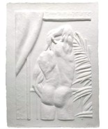 Bauer Cast Paper Relief Sculpture Hand Signed Man Portrait Act Artwork 3... - £3,918.21 GBP