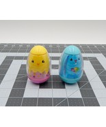 Playskool Weebles Spring Basket Figures Blue Bunny 39 Chick 40 Pair - $16.99