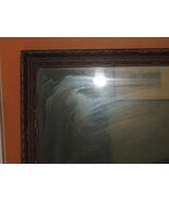 Antique 12"x8" 1910s 1920s Picture Frame brown Art Deco Nouveau pressed ... - $53.99