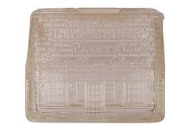 1920&#39;s Pittsburgh Paints Pressed Glass advertising coin bank - $88.36