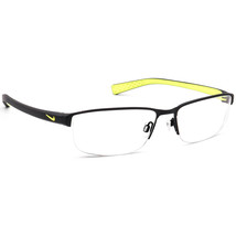 Nike Men&#39;s Eyeglasses 8098 015 Matte Black/Green Half Rim Frame 56[]16 140 - £126.52 GBP