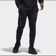 NWT men’s medium adidas daniel patrick DP basketball joggers/pant black ... - £40.91 GBP