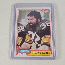 Franco Harris Card #220 Pittsburgh Steelers RB NM/M Football 80s Topps 1981 - £7.67 GBP