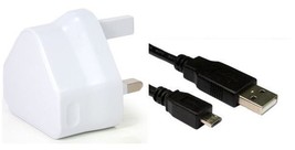 WALL CHARGER &amp; USB DATA SYNC CABLE For RCA Cambio W1162 W116 W101 V2 Tablet - £7.97 GBP