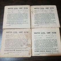4 Original Eastman Kodak Wratten Stained Gelatine Light Filters Packages - £15.17 GBP