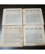 4 Original Eastman Kodak Wratten Stained Gelatine Light Filters Packages - £15.00 GBP